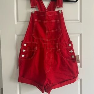 NWT Free People Ziggy Shortalls